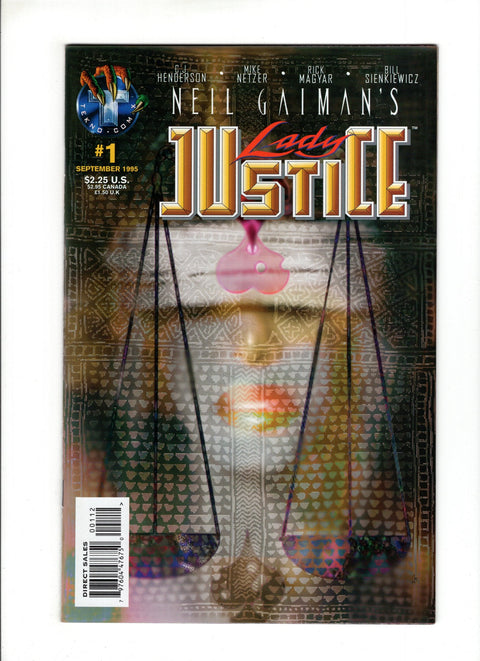 Neil Gaiman's Lady Justice (Tekno Comix) #1C (1995) Sienkiewicz Variant Sienkiewicz Variant Tekno Comix 1995