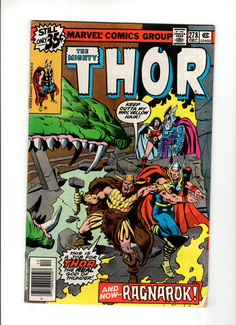 Thor, Vol. 1 #278A (1978)   Marvel Comics 1978