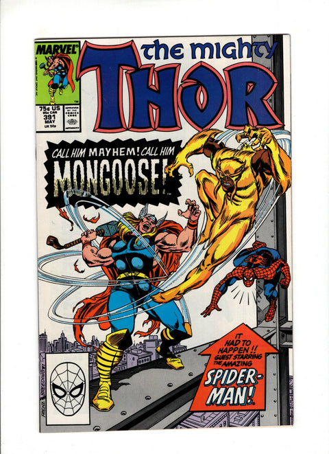 Thor, Vol. 1 #391A (1988) 1st Eric Masterson 1st Eric Masterson Marvel Comics 1988