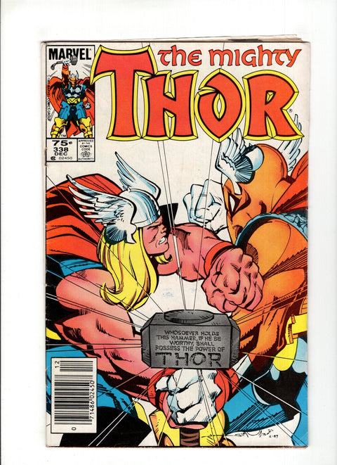 Thor, Vol. 1 #338C (1983) 2nd Beta Ray Bill CPV 2nd Beta Ray Bill Marvel Comics 1983