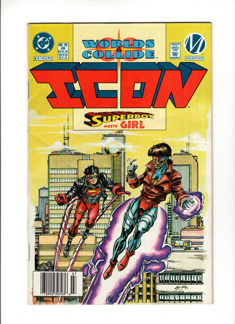 Icon #15B (1994) World's Collide Newsstand World's Collide DC Comics 1994
