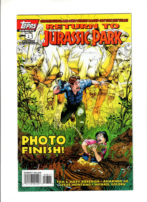 Return To Jurassic Park #8 (1996)   Topps Comics 1996