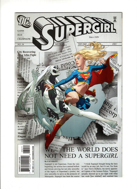 Supergirl, Vol. 5 #34A (2008) Josh Middleton Cover Josh Middleton Cover DC Comics 2008