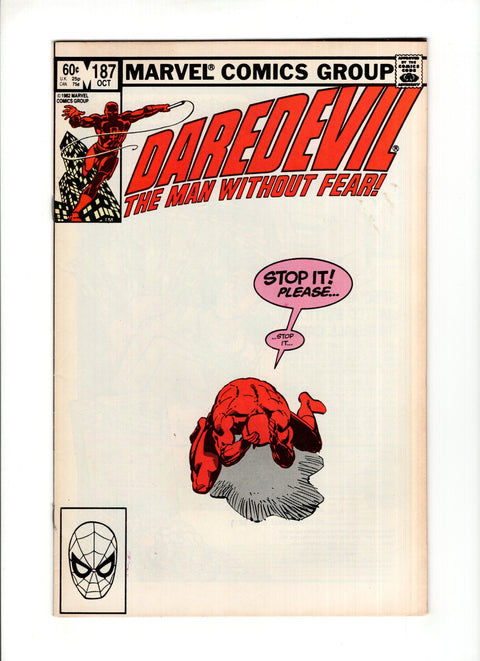 Daredevil, Vol. 1 #187A (1982)   Marvel Comics 1982