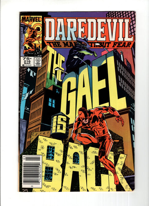 Daredevil, Vol. 1 #216C (1985)  CPV  Marvel Comics 1985