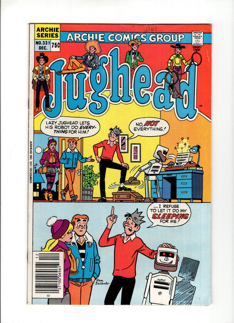 Jughead, Vol. 1 #331A (1983)   Archie Comic Publications 1983