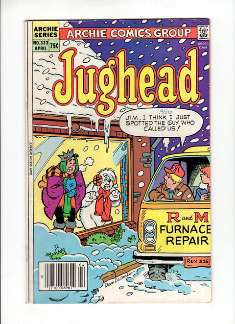 Jughead, Vol. 1 #333A (1984)   Archie Comic Publications 1984