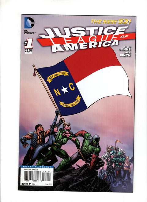 Justice League of America, Vol. 3 #1.NC (2013) North Carolina Variant North Carolina Variant DC Comics 2013