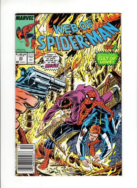 Web of Spider-Man, Vol. 1 #43B (1988)  Newsstand  Marvel Comics 1988