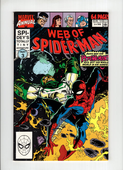 Web of Spider-Man, Vol. 1 Annual #6A (1990)   Marvel Comics 1990