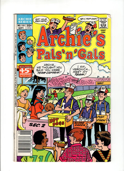 Archie's Pals 'n' Gals #191 (1987)   Archie Comic Publications 1987