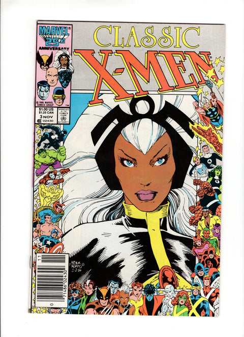 X-Men Classic #3B (1986) Marvel 25th Anniversary Frame Newsstand Marvel 25th Anniversary Frame Marvel Comics 1986