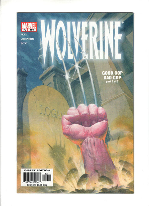 Wolverine, Vol. 2 #189A (2003)   Marvel Comics 2003