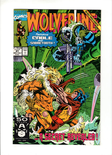 Wolverine, Vol. 2 #41A (1991) Cable vs Sabretooth Cable vs Sabretooth Marvel Comics 1991
