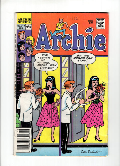 Archie, Vol. 1 #344A (1986)   Archie Comic Publications 1986