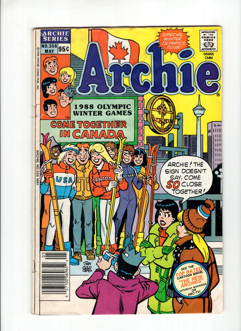 Archie, Vol. 1 #356A (1988)   Archie Comic Publications 1988