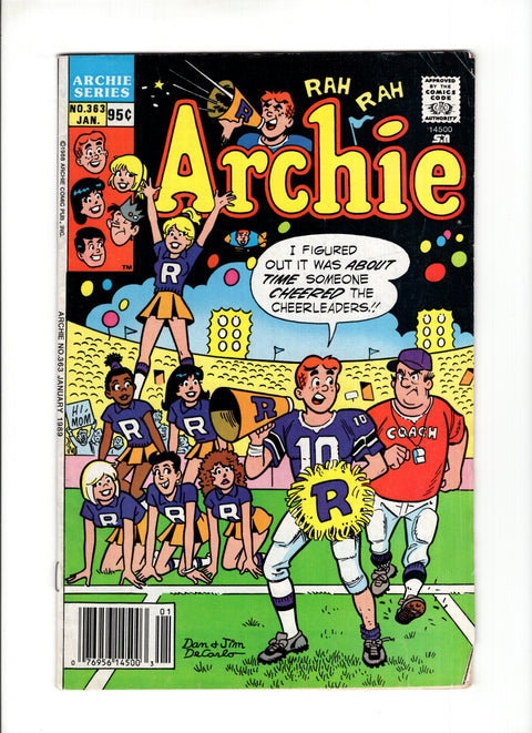 Archie, Vol. 1 #363A (1989)   Archie Comic Publications 1989