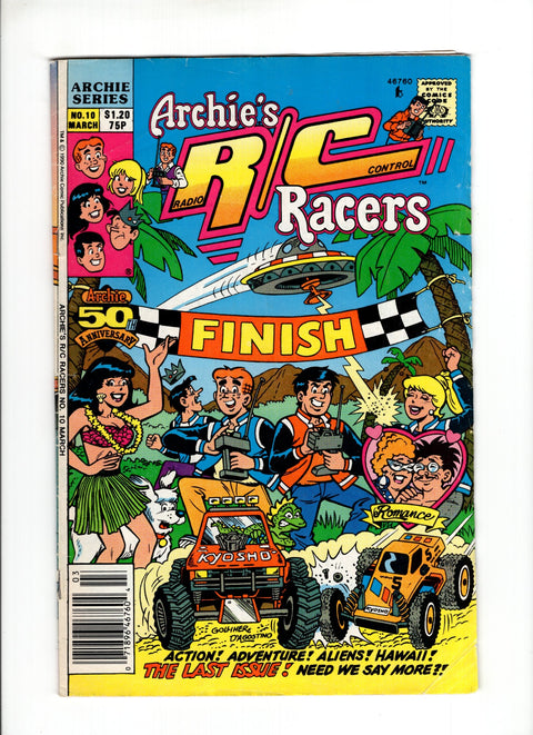 Archie's RC Racers #10C (1991) Scarce, Final Issue CPV Scarce, Final Issue Archie Comic Publications 1991
