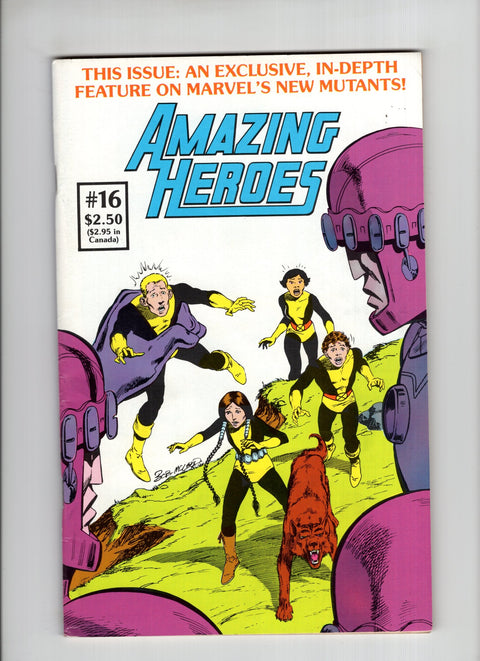 Amazing Heroes #16 (1982) Preview of New Mutants Preview of New Mutants Fantagraphics 1982