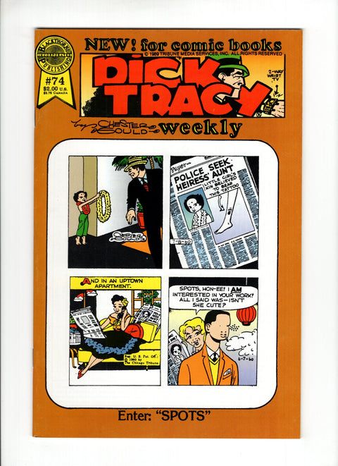 Dick Tracy Weekly #74 (1989)   Blackthorne Publishing 1989