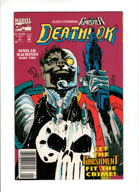 Deathlok, Vol. 2 #7B (1992)  Newsstand  Marvel Comics 1992
