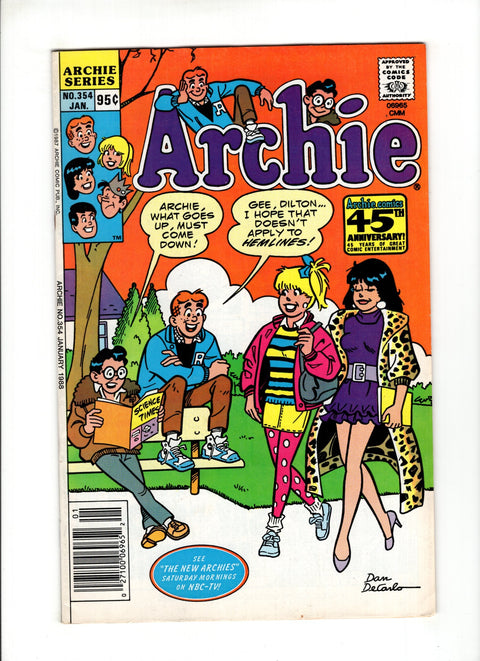 Archie, Vol. 1 #354B (1987)  CPV  Archie Comic Publications 1987