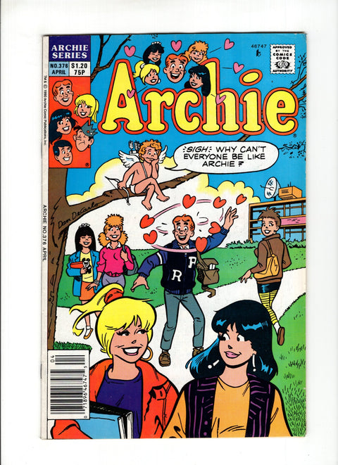 Archie, Vol. 1 #376C (1990)  CPV  Archie Comic Publications 1990