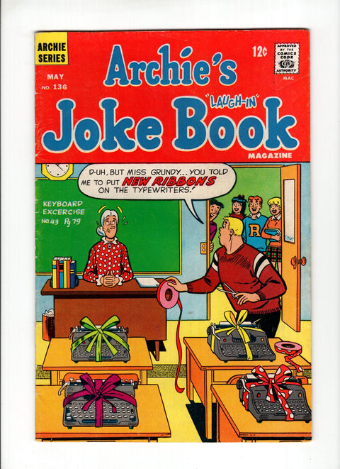Archie's Joke Book #136 (1969)   Archie Comic Publications 1969