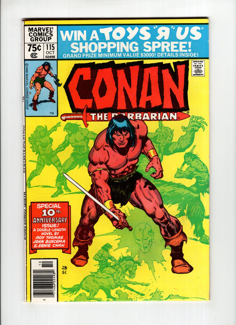 Conan the Barbarian, Vol. 1 #115B (1980)   Marvel Comics 1980