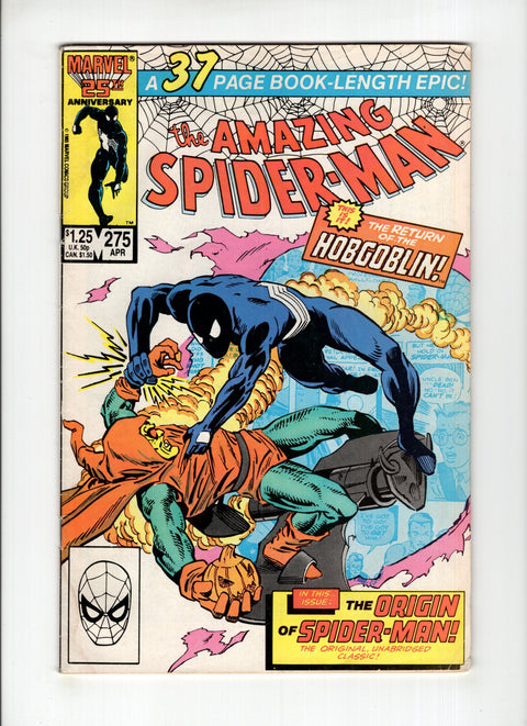 The Amazing Spider-Man, Vol. 1 #275A (1986) Origin of Peter Parker Retold Origin of Peter Parker Retold Marvel Comics 1986