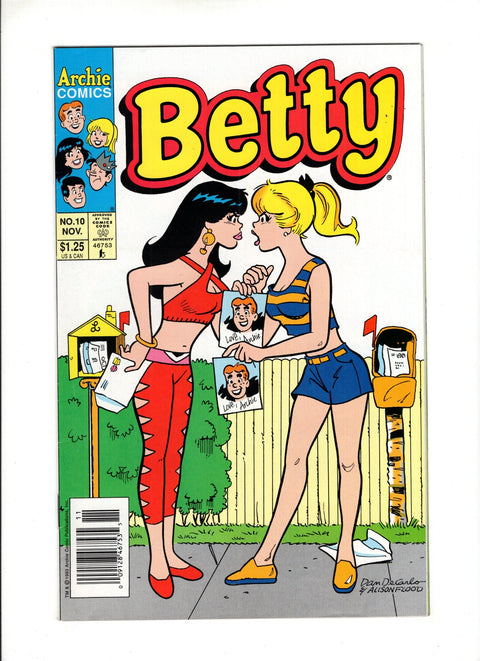 Betty #10B (1993) Newsstand  Archie Comic Publications 1993
