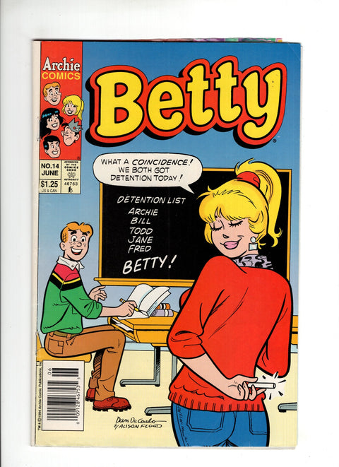 Betty #14B (1994) Newsstand  Archie Comic Publications 1994