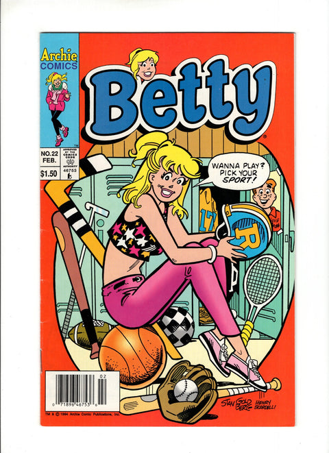 Betty #22B (1995) Newsstand  Archie Comic Publications 1995