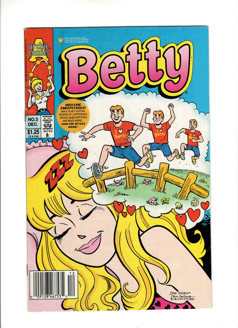 Betty #3B (1992)  Newsstand  Archie Comic Publications 1992