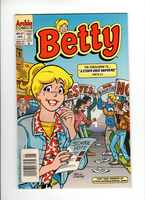 Betty #57B (1998) Newsstand  Archie Comic Publications 1998