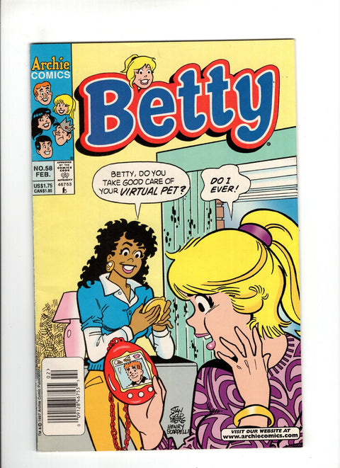 Betty #58B (1998) Newsstand  Archie Comic Publications 1998