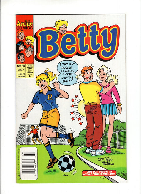 Betty #63B (1998) Newsstand  Archie Comic Publications 1998