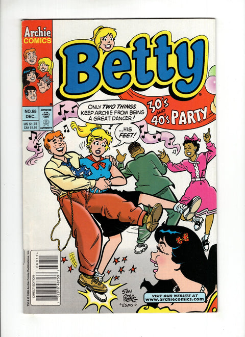 Betty #68B (1998) Newsstand  Archie Comic Publications 1998