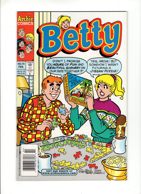 Betty #70B (1999) Newsstand  Archie Comic Publications 1999