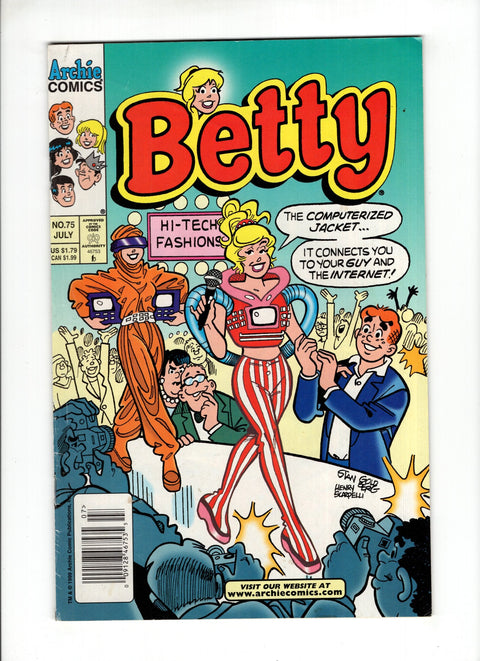 Betty #75B (1999) Newsstand  Archie Comic Publications 1999