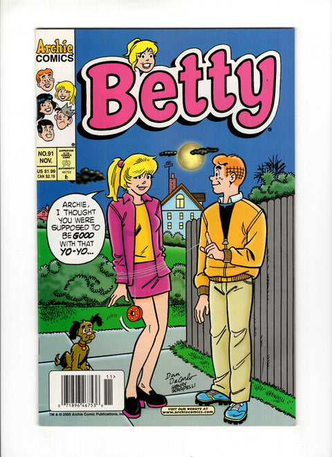 Betty #91B (2000) Newsstand  Archie Comic Publications 2000