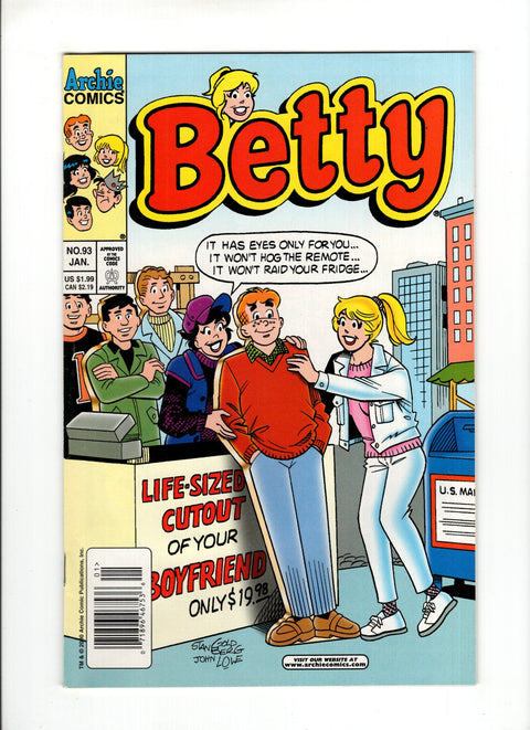 Betty #93B (2001) Newsstand  Archie Comic Publications 2001