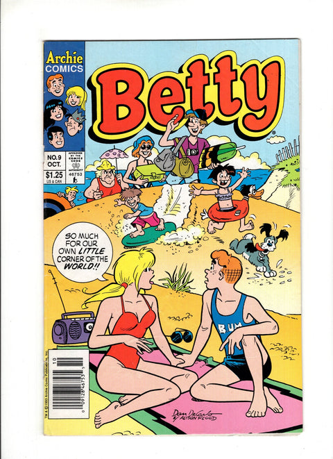 Betty #9B (1993)  Newsstand  Archie Comic Publications 1993