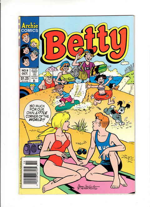 Betty #9B (1993)  Newsstand  Archie Comic Publications 1993