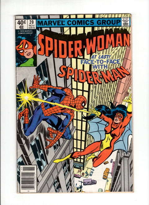 Spider-Woman, Vol. 1 #20B (1979) 1st Meeting with Spider-Man 1st Meeting with Spider-Man Marvel Comics 1979