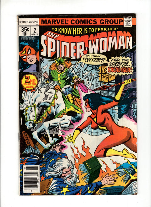 Spider-Woman, Vol. 1 #2B (1978) 1st Modern Morgan Le Fay 1st Modern Morgan Le Fay Marvel Comics 1978