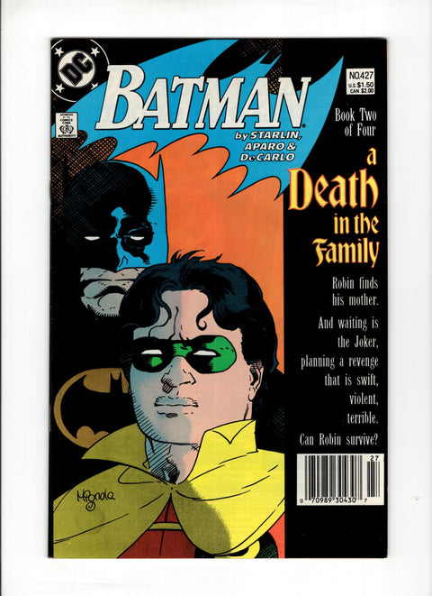Batman, Vol. 1 #427B (1988) Newsstand  DC Comics 1988
