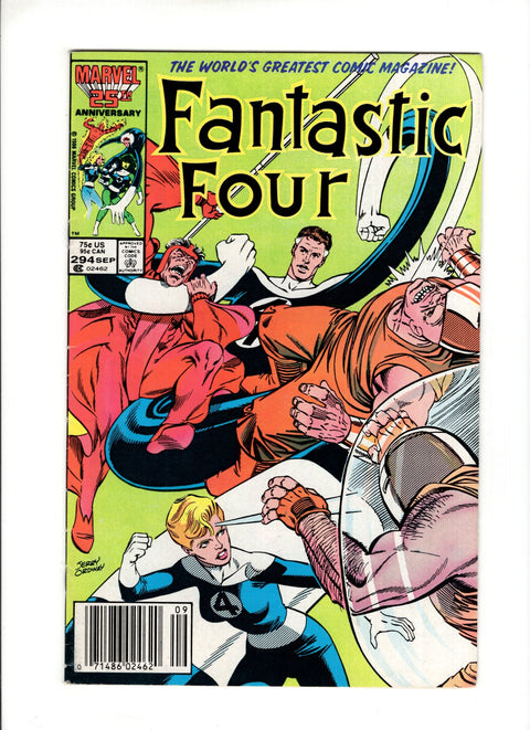 Fantastic Four, Vol. 1 #294B (1986)   Marvel Comics 1986