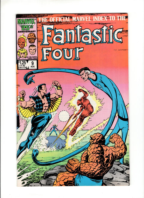 Official Marvel Index to the Fantastic Four #9 (1986)   Marvel Comics 1986