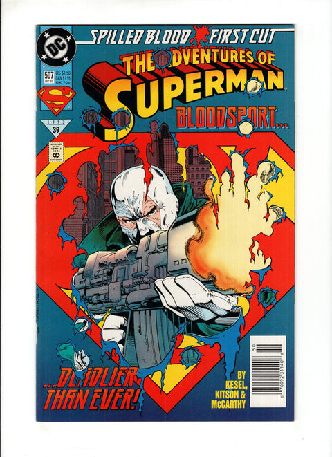 Adventures of Superman, Vol. 1 #507B (1993) Newsstand  DC Comics 1993
